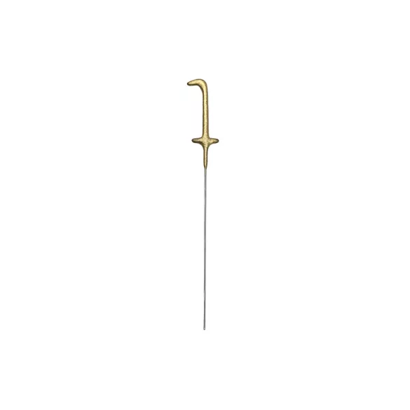 Arany csillagszóró 1-es szám arany - 15 cm