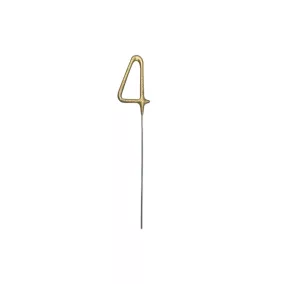 Arany csillagszóró 4-es szám - arany - 15 cm
