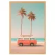 Retro Beach Van poszter A4