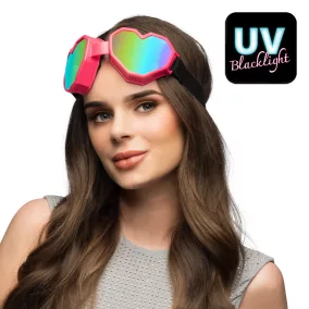 Festilove UV party szemüveg - Rózsaszín