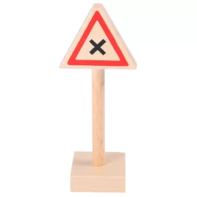 Egyenragú utak keresztezõdése tábla fából