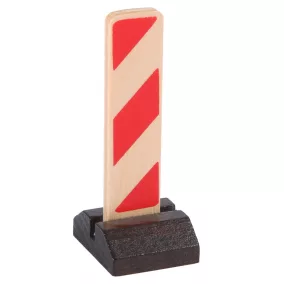 Útjelző közlekedési tábla fából