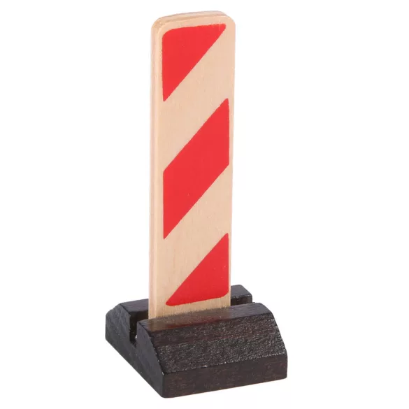 Útjelző közlekedési tábla fából