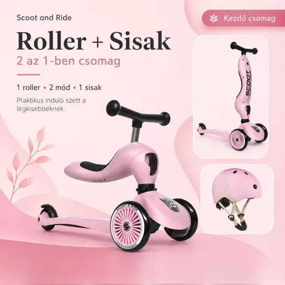 Scoot and Ride Highwaykick 1 - Rose kezdő csomag