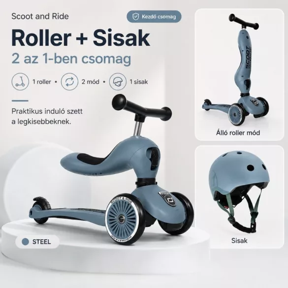 Scoot and Ride Highwaykick 1 - Steel kezdő csomag