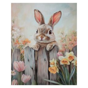 Nyuszi a Fakerítésnél - A4 poszter