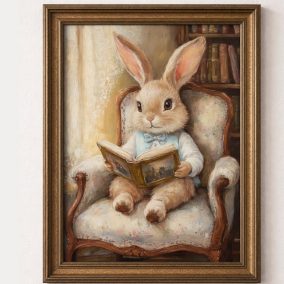 Olvasó Nyuszi Fiú Poszter