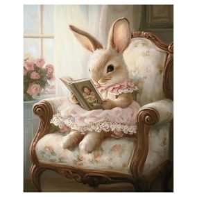 Olvasó Nyuszi Lány Poszter