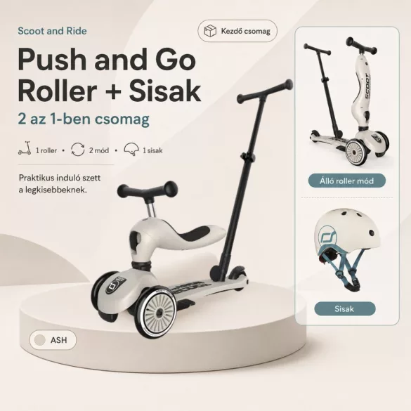 Scoot and Ride Push and go - Ash kezdő csomag