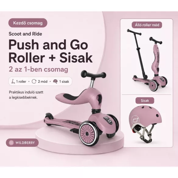 Scoot and Ride Push and go - Wildberry kezdő csomag