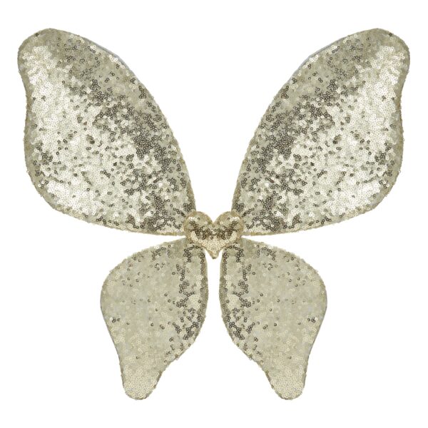 SPARKLE SEQUIN WINGS GOLD