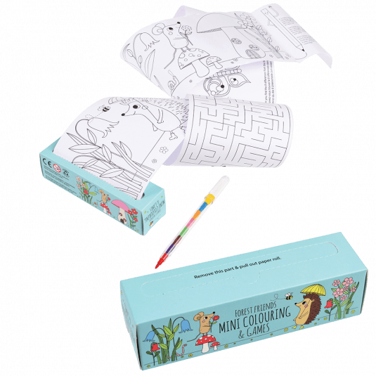 forest friends mini colouring and games 28540 0