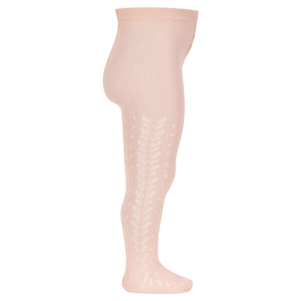 perle openwork tights lateral spike nude