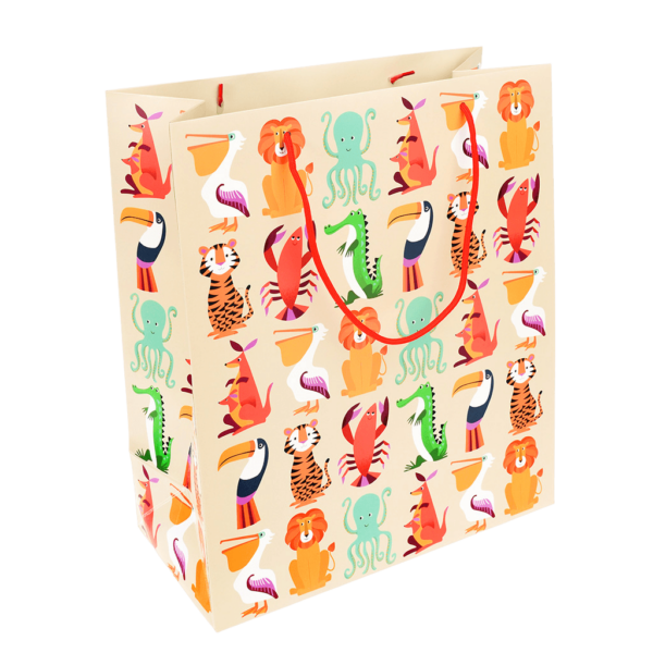 28985 large colourful creatures gift bag
