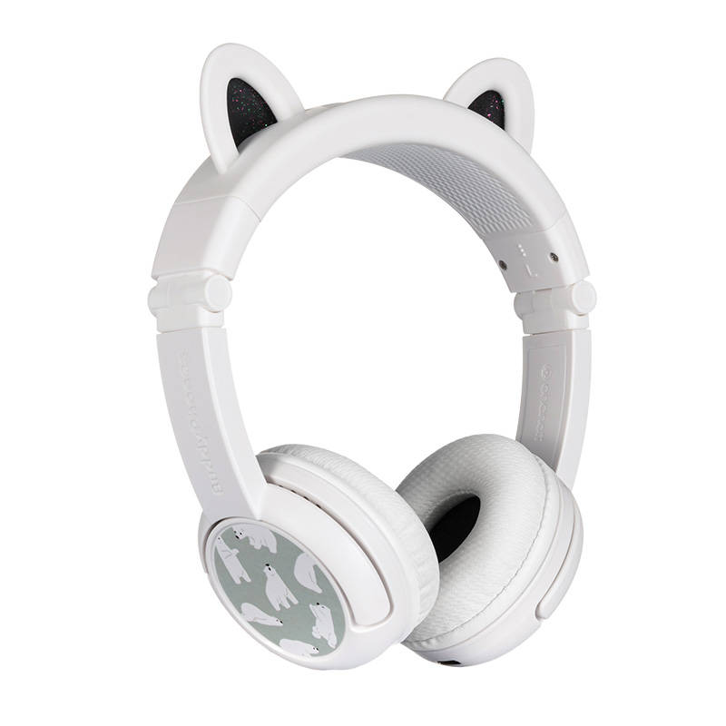 BuddyPhones Play Ears Plus gyerek fejhallgató - panda