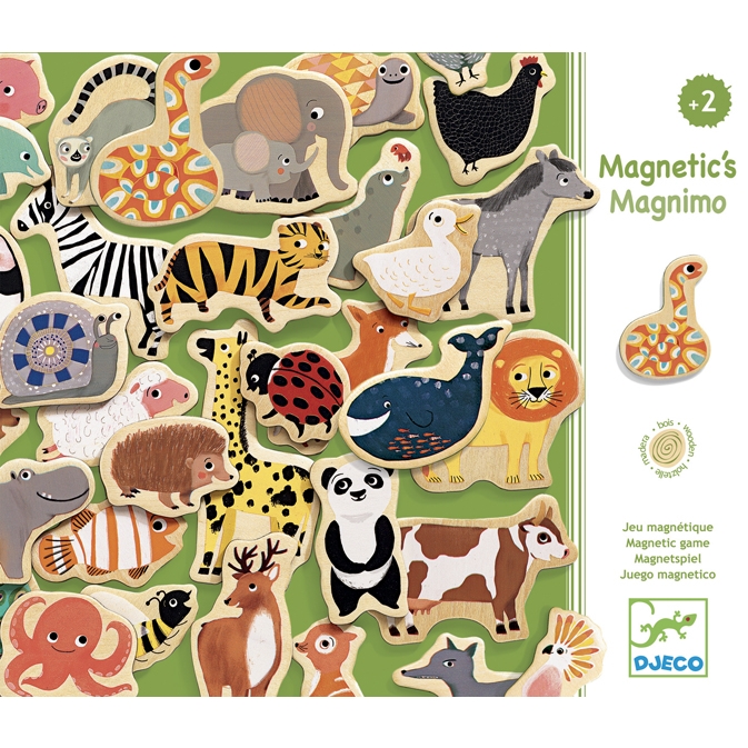 Djeco Mágneses kirakó - Vonzó állatfigurák - Magnimo