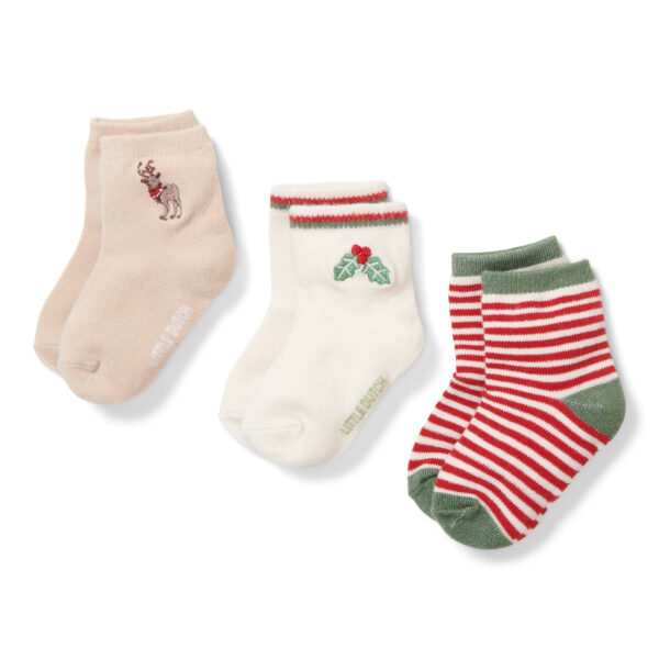 Little Dutch Karácsonyi mintás gyerek zokni (3 pár)