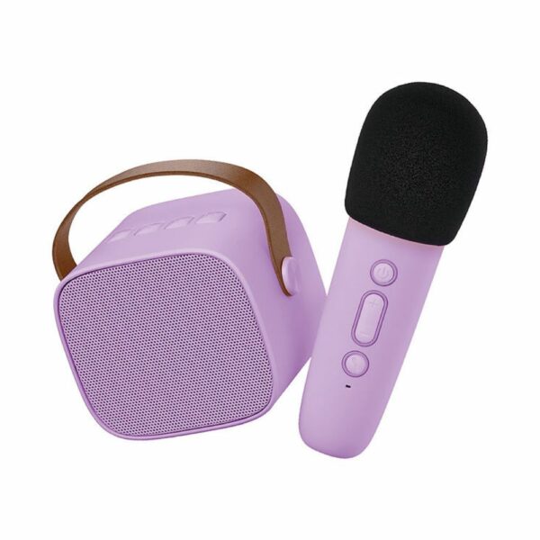 Lalarma Gyerek Karaoke szett - Bluetooth mikrofon és hangszóró - Lila