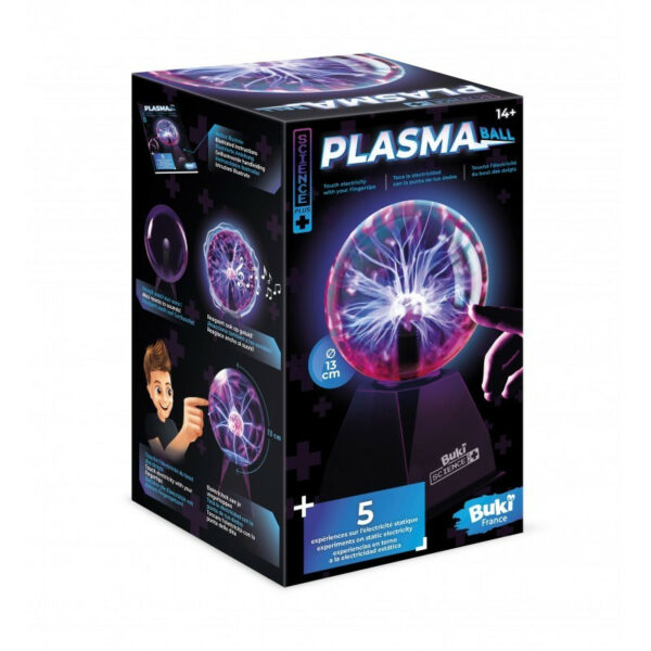 BUKI Plazma dekor lámpa 5 kísérlettel - 13 cm