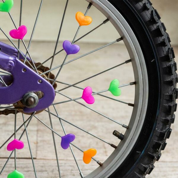 Rex London Küllődísz kerékpárra - Színes szívecskék